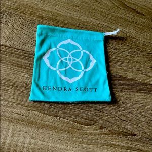 Teal Kendra Scott small drawstring bag